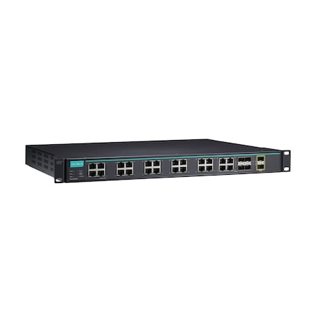 Moxa Layer2Fll Gbit MgdEthSwtch 100/1000Bssfp, Ics-G7526A-20Gsfp-2Xg-Hv-Hv-T ICS-G7526A-20GSFP-2XG-HV-HV-T